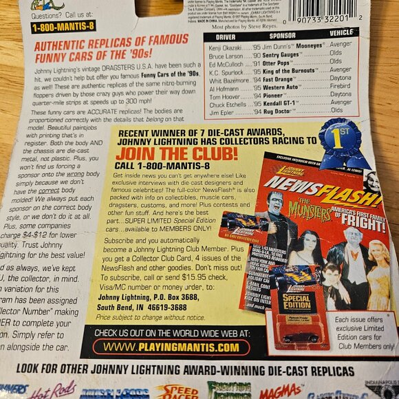 Johnny Lightning Dragsters USA Limited Edition -- ITEM #1906 - Picture 2 of 2